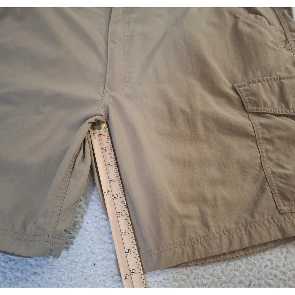 Duluth Trading Co Men's 48* Dry on the Fly Cargo Shorts‎ Khaki Nylon Hiking 9in